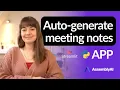 Auto-generating meeting notes with Python