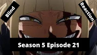 my hero academia blind reaction season 5 episode 21 english dub