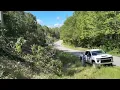 September 29 2024 - Power restoration work on Freeman Farm Road during Tropical Storm Helene