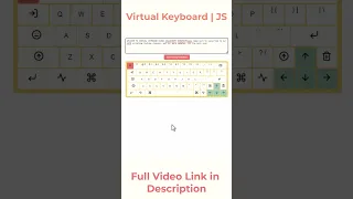 Virtual Keyboard JavaScript Events