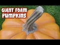 Carving Large Foam Pumpkins DIY Halloween Props