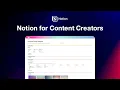 The ULTIMATE Notion Template for Content Creators