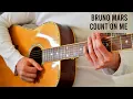 Bruno Mars - Count On Me EASY Guitar Tutorial With Chords