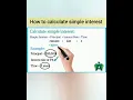How to calculate simple interest
