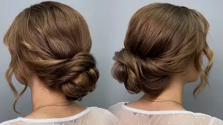 Fast Textured Low Bun for Mother of the Bride & Bridesmaids