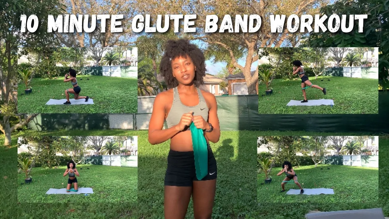 10 MINUTE GLUTE BAND WORKOUT | Zaria Fitness