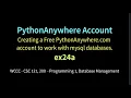 24a PythonAnywhere Account Creation