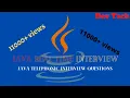 java telephonic interview questions for 2 years experience