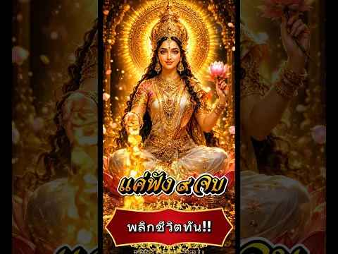 แรงมาก! บทสวดพระแม่ลักษมีมหาจักรพรรดิ (แต่งใหม่) ขอพรโชคลาภเงินทอง ปลดหนี้ ร่ำรวยทันตา #shorts