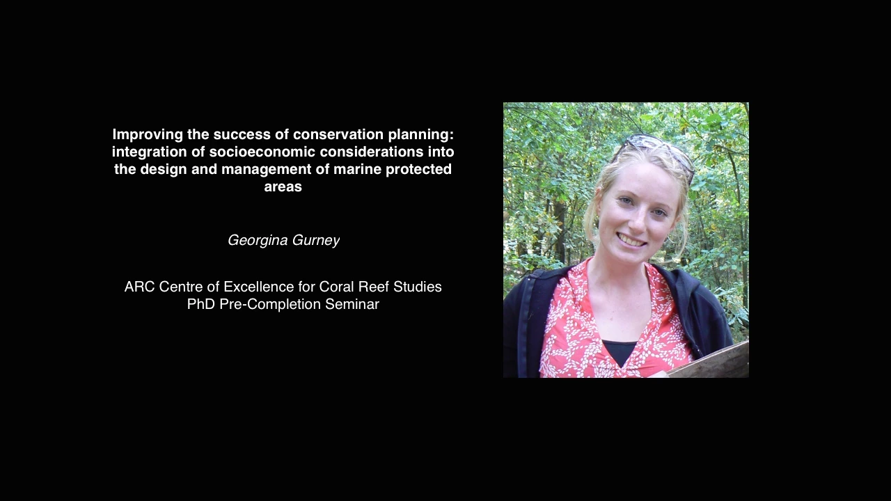 Georgina Gurney - Improving the success of conservation planning: integration of socioeconomic [...]