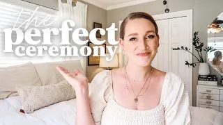 how to plan the perfect wedding ceremony