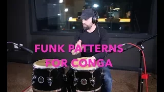 CONGA FUNK PATTERNS TUTORIAL PART 1