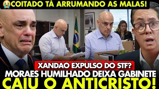 CAIU O ANTICRISTO! MORAES CHORA FAZENDO AS MALAS PRA DEIXAR O STF! A MÃO DE DEUS COMEÇOU A PESAR!