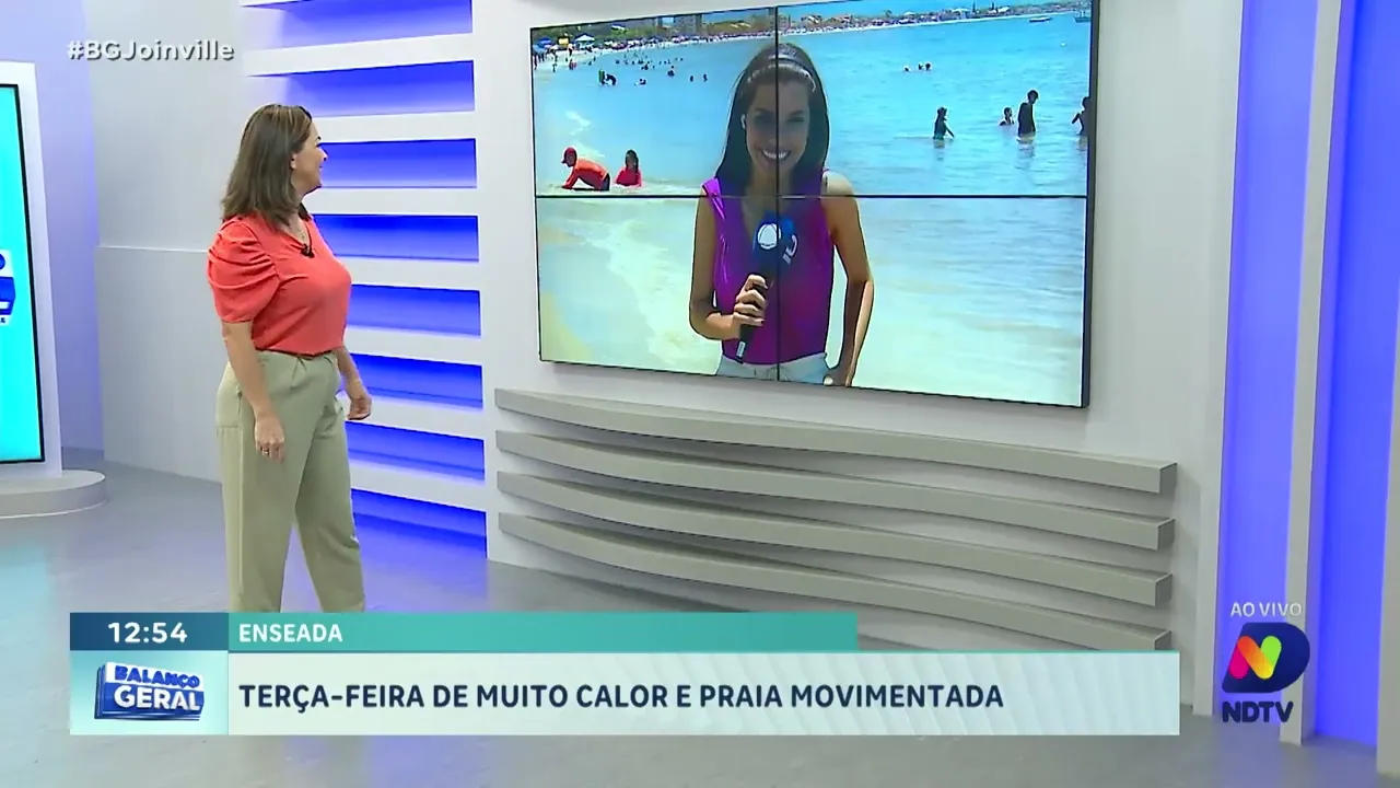 Calor intenso: praia da Enseada é destino quente na terça-feira movimentada!