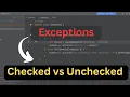 Checked and Unchecked Exceptions in Java