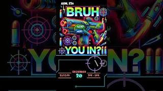 Animated Nerf party invitation template