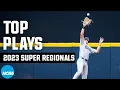 Top defensive plays from 2023 NCAA baseball super regionals