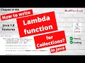 Learn Java Lambda Expression with Collections Java 8 Practical Examples Hands on Red9SysTech