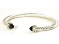 Showcase listing David Yurman 5mm Cable Bracelet Black Onyx Diamonds