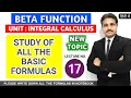 INTEGRAL CALCULUS BETA GAMMA FUNCTION LECTURE 17 BETA FUNCTION FORMULAS TIKLESACADEMY