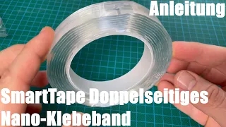 SmartTape Doppelseitiges Nano-Klebeband - für Innen und außen Geeignet für: Wand Boden Türen Fenster