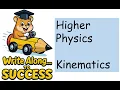 Higher Physics Motion-Time graphs for Projectiles