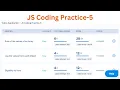 Arrays and Objects JavaScript JS Coding practice 5 answers Nxtwave