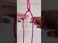 macrame basic knot tutorial for beginners - triangle knot