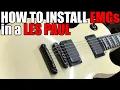 How to Install EMGs into a LES PAUL - EMG 81 85 ZAKK WYLDE WIRING GIBSON EPIPHONE metal pickups