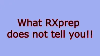 What RXprep does NOT tell you for NAPLEX calculations evil