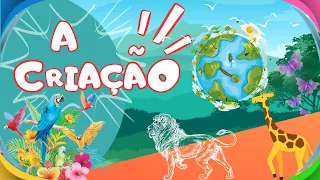 A CRIAÇÃO DO MUNDO EM 7 DIAS -  História Bíblica para crianças