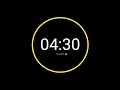 4 Minute 30 Second Countdown Timer with Alarm iPhone Timer Style