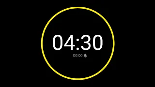 4 Minute 30 Second Countdown Timer with Alarm iPhone Timer Style