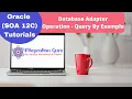 Oracle SOA 12C Query By Example Operation in Database Adapter Select Operation With Demo