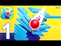Stack Ball - Gameplay Walkthrough Part 1 Level 1-40 Stack Ball io Platform Crash