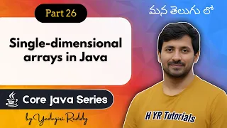 Single Dimensional Arrays in Java in Telugu Initialization Default Values Core Java