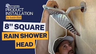 How to Install the 8 Inch Square Rain Shower Head HammerHead