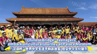 'Chinese Bridge' teenagers embark on cultural journey at Palace Museum