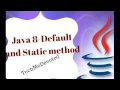 Java 8 New Feature-Changes in Interface Default and Static method