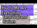 Download Lagu You To Me Are Everything for Tenor/Soprano Sax Clarinet Sheet Music and Backing Track The Real Thing
