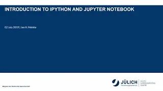 High-Performance Computing with Python Introduction to IPython and Jupyter Notebook