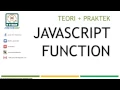 Membuat Function Fungsi dan Parameter Tutorial Javascript part 6