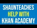 20 Construct sinusoidal functions Khan Academy with Shaun