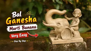Bal ganesh murti making on Elephant 2026 new model | ganeshji ki murti banana 
