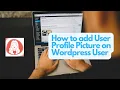 How to add User Profile Picture on Wordpress User