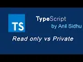 Typescript tutorial read only vs private property