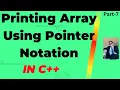 Traversing Array element using Pointer in C Part-7 Printing Array Element using Pointer in C
