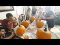 2019 Family pumpkin carving nightmare before christmas jack n sally Cinderella