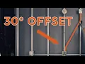 How do I bend a 30 degree offset