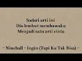 Lagu Nineball - Ingin (Tapi Ku Tak Bisa) - Wow Lirik